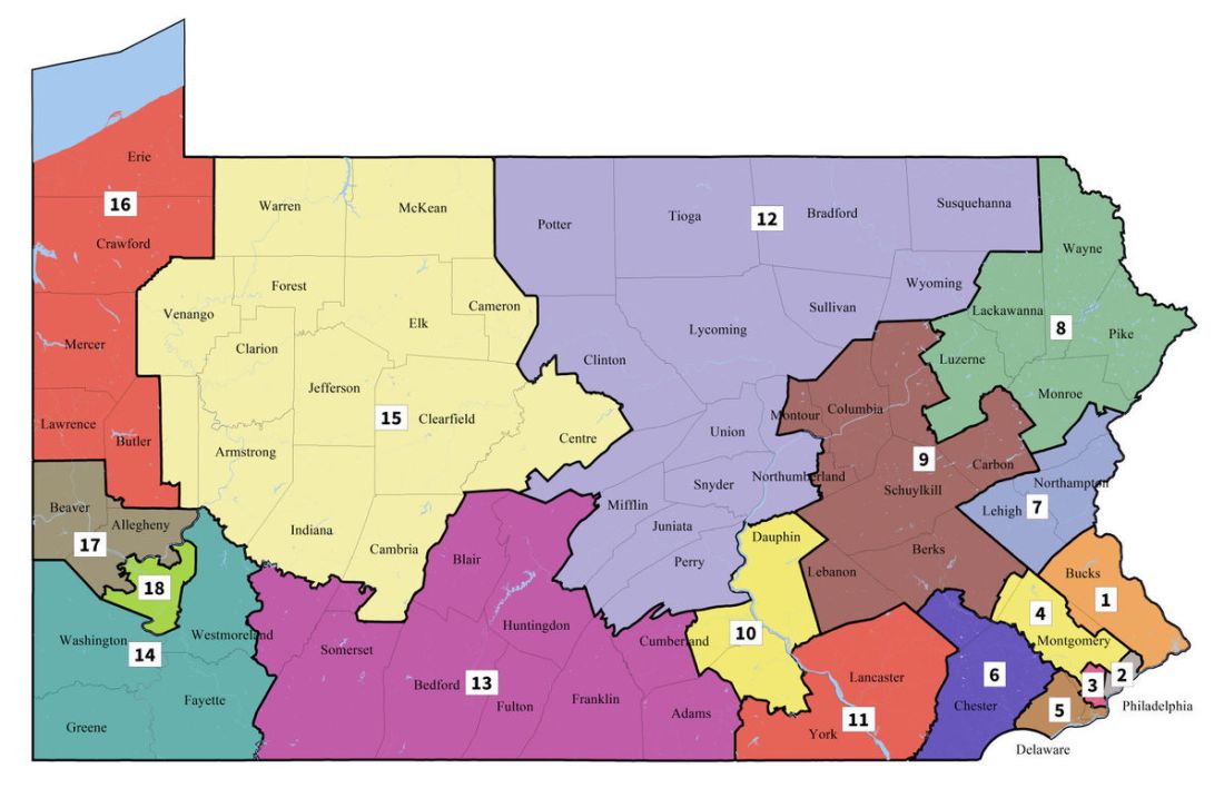 PA Map 2018 Redistricting